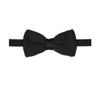 THE GENTS LAB - Men's 100% Polyester Adjustable Knitted Bow Tie (Black)