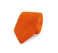 THE GENTS LAB - Men's 100% Polyester Diamond End Knitted Neck Tie (Orange)