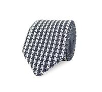 THE GENTS LAB Men's Diamond End Knitted Neck Tie With Houndstooth Design | Made From 100% Soft Polyester | Over 10+ Colours (Dark Grey)