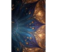 The Geometry of Bloom: A Sacred Blue Flower Journal of Light and Harmony: A Tranquil Writing Notebook with Realistic Floral Geometry, Ethereal Sparkles, and Whimsical Serenity