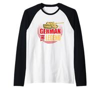 The German Leopard Panzer T Soldier Outfit Men Raglan Baseball Tee