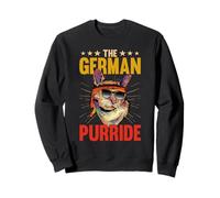 The German Purride Cat Kitten Germany Flag German-American Sweatshirt