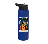 The German Shepherd Tarot Card Stainless Steel Insulated Water Bottle