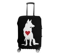 The German Shepherd with Heart Luggage Cover for Suitcases S