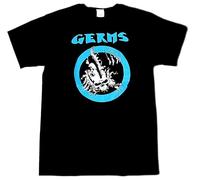The Germs T-Shirt Punk Rock Skeleton Tee Adult Men's Black BlackLarge