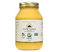 The Ghee Co. - 32 Fl Oz Eco refill pouch,Crafted homestyle with Real Butter, Grass Fed, Certified Non-GMOs, Certified, Kosher & Halal, Paleo & Keto-friendly, Lactose & Casein Free, Naturally long