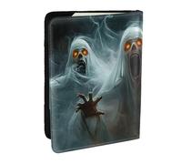 The Ghost Disappeared in The Sunlight Printed Passport Holder,Travel Pu Leather Passport Cover Case Organiser for Men Women,6.5 Inch