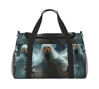 The Ghost Disappeared in The Sunlight Waterproof Weekender Bags Duffel Bag Large Carry On Hand Luggage Bags Foldable Tote Bag for Travel Sports Gym Dance
