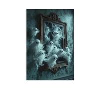 The Ghost in The Mirror Canvas Poster Wall Art Decor Print Picture Paintings for Living Room Bedroom Decoration 16x24inch(40x60cm)