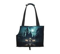 the ghost in the night Printed pet shoulder bag for going out - small dog and cat dual-purpose shoulder bag