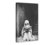 The Ghost of Gothic Reading Canvas Poster Wall Art Decor Print Picture Paintings for Living Room Bedroom Decoration 16x24inch(40x60cm)