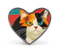 The Ghost of Skateboards Fashion Heart Brooch Pins Lightweight Enamel Lapel Pin for Women Men, Hat Bag Jacket Clothing Accessory Jewelry Gift, Love form, Aluminum, no gemstone