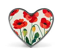 The Ghost of Skateboards Fashion Heart Brooch Pins Lightweight Enamel Lapel Pin for Women Men, Hat Bag Jacket Clothing Accessory Jewelry Gift, Love form, Aluminum, no gemstone