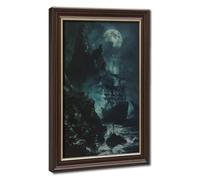 The Ghost Ship Poster Canvas Poster Bedroom Decor Landscape Office Room Decor Gift 16" L X 24" W