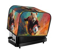 The Giant Bear Is Playing Football Toaster Cover 2 Slice Kitchen Small Appliance Covers With Pockets Dust And Fingerprint Protectio