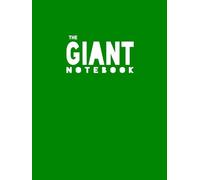 The Giant Notebook: XXL - Basic Lined / Ruled Paper - Green cover