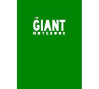 The Giant Notebook: XXL - Basic Lined / Ruled Paper - Green cover - light weight