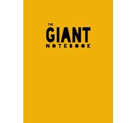 The Giant Notebook: XXL - Basic Lined / Ruled Paper - Yellow cover - light weight