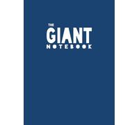 The Giant Notebook: XXL - Basic Quad / Grid Paper - Dark Blue soft cover
