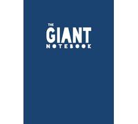 The Giant Notebook: XXL - Basic Quad / Grid Paper - Dark Blue soft cover- light weight