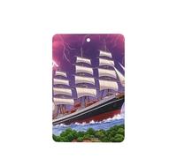 The giant wheel under lightning 4 Pcs Car Air Freshener Cards, Hanging Disposable Card Fresheners for Vehicles, Lavender Scented