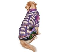 The Giant Wheel Under Lightning Dog Hoodie â€“ Soft & Breathable Polyester Pet Clothes for Medium, and Large Dogs