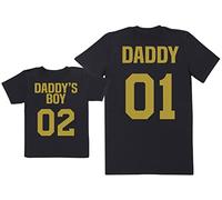 The Gift Project Daddy 01 & Daddy's Boy 02 - Dad T-Shirt & Baby/Kids T-Shirt - Kids - | 5-6 yrs yrs, Black