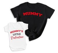 The Gift Project Mummy & Mummys Little Valentine - T-Shirt & Bodysuit/T-Shirt - (Sold Separately) Black