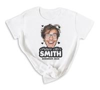 The Gift Project Personalised Future Mrs & Photo Face - Hen Do T-Shirt White