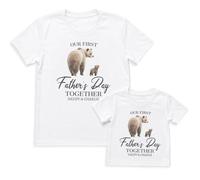 The Gift Project Personalised Our First Father's Day Bears - Baby Outfit Set