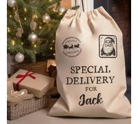 The Gift Project PERSONALISED Special Delivery For - Christmas Santa Sack - Christmas Delivery Sack - 4 sizes
