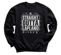 The Gift Project Straight Outta Lapland - Christmas Jumper Sweatshirt - Adult & Kids Multicoloured
