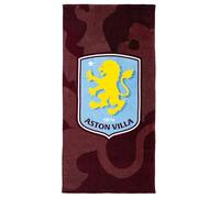 The Gift Scholars Aston Villa Beach Towel - Official Licensed 100% Cotton - Large 140 x 70 cm (55 x 28 in) - Perfect for Pool