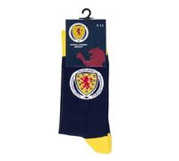 The Gift Scholars Mens Scottish Fa Wbc 4-7 Scotland Socks, Navy/Yellow, 4-7 UK