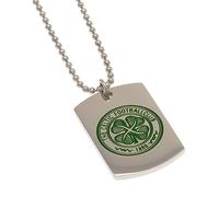 The Gift Scholars Official Celtic FC Enamel Crest Dog Tag & Chain