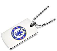 The Gift Scholars Official Chelsea FC Patterned Dog Tag & Chain