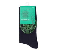 The Gift Scholars Officially Licensed Celtic Sports Socks - Black with Crest - Men's & Boys Training & Casual Wear 4-7