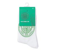 The Gift Scholars Officially Licensed Celtic Sports Socks - White with Crest - Men's & Boys Training & Casual Wear 4-7