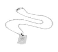 The Gift Scholars Officially Licensed Liverpool FC Liverbird Dog Tag, Stainless Steel Ball Chain, Men's LFC Merchandise