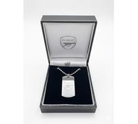 The Gift Scholars Officially Licensed Rangers FC RFC Scroll Necklace, Stainless Steel Chain, Men's Fan Jewellery