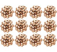 The Gift Wrap Company 12 Count Decorative Matte Bows, Large, Gold