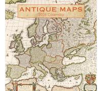 The Gifted Stationary 2026 Square Wall Calendar, Antique Maps, 16-Month Arts and Antiques Theme Hanging Calendar with 180 Reminder Stickers, Month Planner for Creative Spaces, 12x12 In