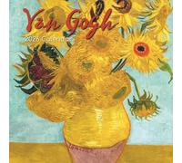 The Gifted Stationary 2026 Square Wall Calendar, Artwork by Vincent Van Gogh, 16-Month Arts & Antiques Theme Hanging Calendar with 180 Reminder Stickers, Month Planner for Creative Spaces, 12x12 In