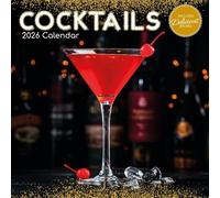 The Gifted Stationary 2026 Square Wall Calendar, Cocktails, 16-Month Food Theme Hanging Calendar with 180 Reminder Stickers, Monthly Family Planner for Home & Creative Spaces, (12x12 In)