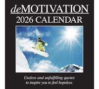 The Gifted Stationary 2026 Square Wall Calendar, Demotivation, 16-Month Funny Corner Theme Hanging Calendar with 180 Reminder Stickers, Month Planner for Home, or Creative Spaces, 12x12 In