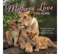 The Gifted Stationary 2026 Square Wall Calendar, Mother's Love, 16-Month Animals Theme Hanging Calendar with 180 Reminder Stickers, Month Planner for Home, or Creative Spaces, 12x12 In