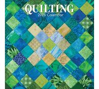 The Gifted Stationary 2026 Square Wall Calendar, Quilting, 16-Month Lifestyles Theme Hanging Calendar with 180 Reminder Stickers, Month Planner for Home, or Creative Spaces, 12x12 In