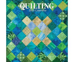 The Gifted Stationary 2026 Square Wall Calendar, Quilting, 16-Month Lifestyles Theme Hanging Calendar with 180 Reminder Stickers, Month Planner for Home, or Creative Spaces, 12x12 In