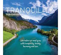 The Gifted Stationary 2026 Square Wall Calendar, Tranquility, 16-Month Mind, Body, Spirit Theme Hanging Calendar with 180 Reminder Stickers, Month Planner for Home, or Creative Spaces, 12x12 In