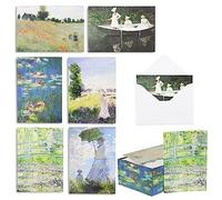 The Gifted Stationery Co. Ltd. 36-Pack Monet Notecards, 6 Designs